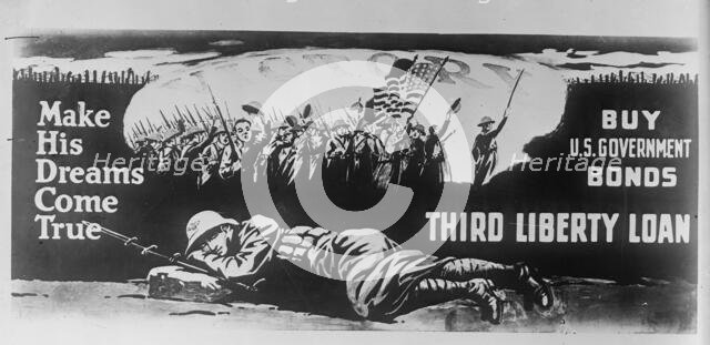 Liberty Loans - Poster For 3rd Liberty Loan, 1918. Creator: Harris & Ewing.