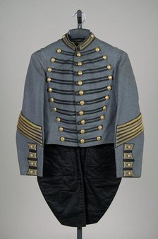 Military tail coat, American, ca. 1890. Creator: Unknown.
