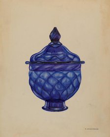 Sugar Bowl with Cover, c. 1936. Creator: A. Zaidenberg.