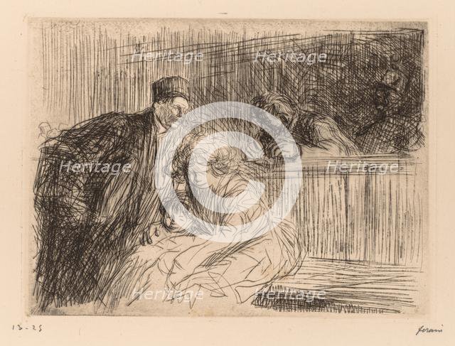 LAvocat Parlant au prevenu. Creator: Jean Louis Forain (French, 1852-1931).