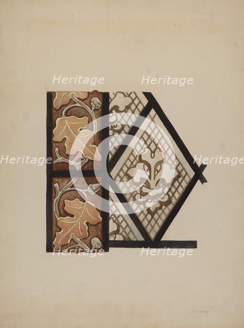 Painted Glass Window, c. 1937. Creator: James McLellan.