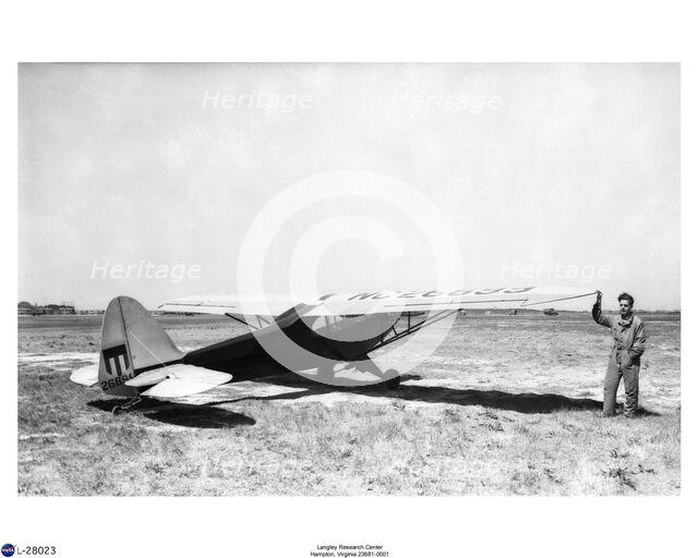 Piper J-3L50 Cub, USA, April 16, 1942. Creator: Unknown.