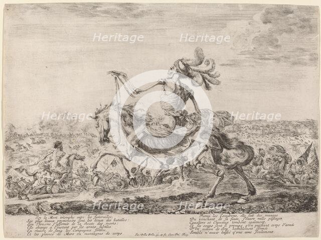 La Mort sur un champ de bataille [Death on a Battlefield], 1648. Creator: Stefano della Bella.