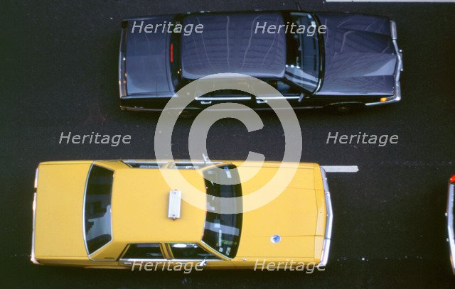 New York City taxi cab. Artist: Unknown.