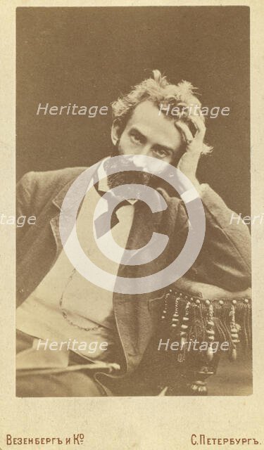 Nikolai Nikolaevich Miklukho-Maklai, half-length portrait, facing front, between 1880 and 1886. Creator: Unknown.