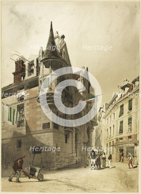 Hotel de Sens, Paris, 1839. Creator: Thomas Shotter Boys.