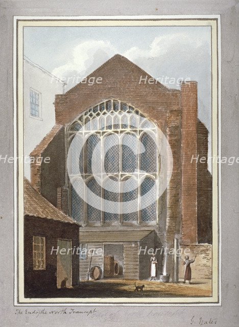 Southwark Cathedral, London, 1825. Artist: G Yates