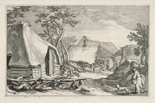 Landscape with Farmhouses, 1613-1614. Creator: Boetius Adams Bolswert (Flemish, 1580-1633).