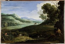 Landscape with Hunters, 1619. Creator: Paul Brill.
