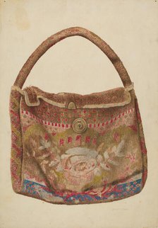Carpet Bag, c. 1939. Creator: Samuel O. Klein.