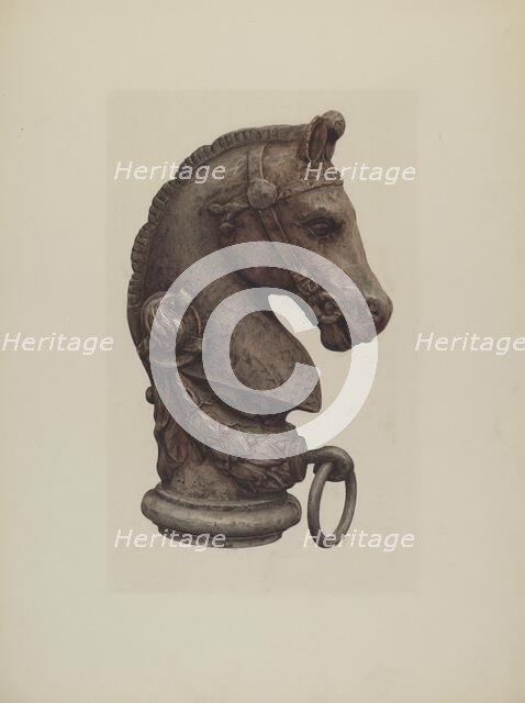 Hitching Post, 1935/1942. Creator: Unknown.