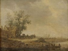 The Stop before the Inn, 1643. Creator: Jan van Goyen.
