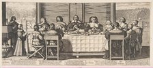 The Benediction at Table, ca. 1635. Creator: Abraham Bosse.