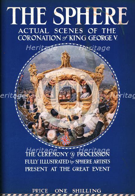 Cover of "The Sphere", coronation number, June 1911.  Creator: Unknown.