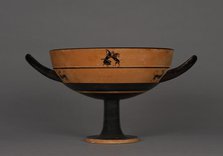 Attic Black-Figure Lip Cup, about 550 BC. Creator: Phrynos Painter.