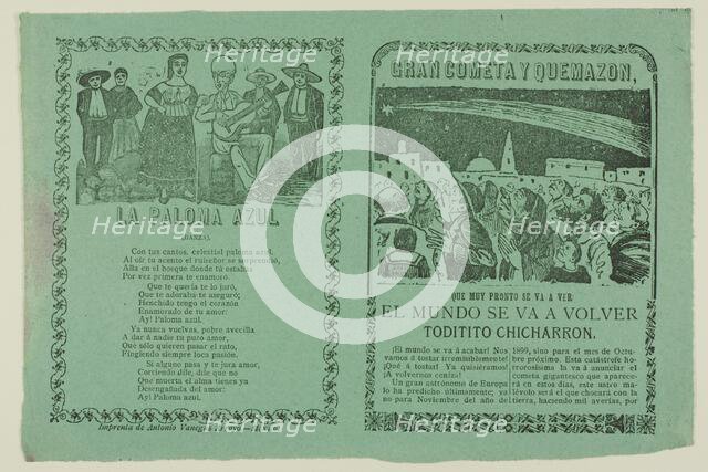 Great Comet and Fiery Blaze, 1899. Creator: José Guadalupe Posada.