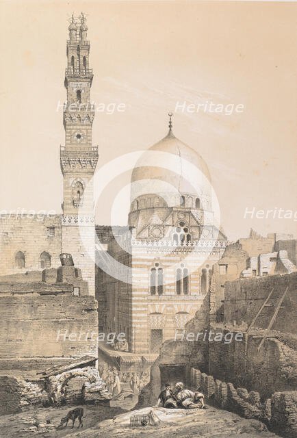 80. Mosquée et Tombeau d’el Ghoûry, au Kaire, 1843. Creator: Joseph Philibert Girault De Prangey.