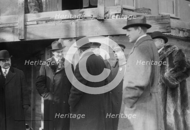 Mayor Mitchel at aqueduct completion 1/12/14, 1914. Creator: Bain News Service.