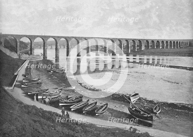 'The Bridges, Berwick-Upon-Tweed', c1896. Artist: Poulton & Co.