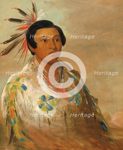 Hee-doh'ge-ats, a Young Man, 1837-1839. Creator: George Catlin.