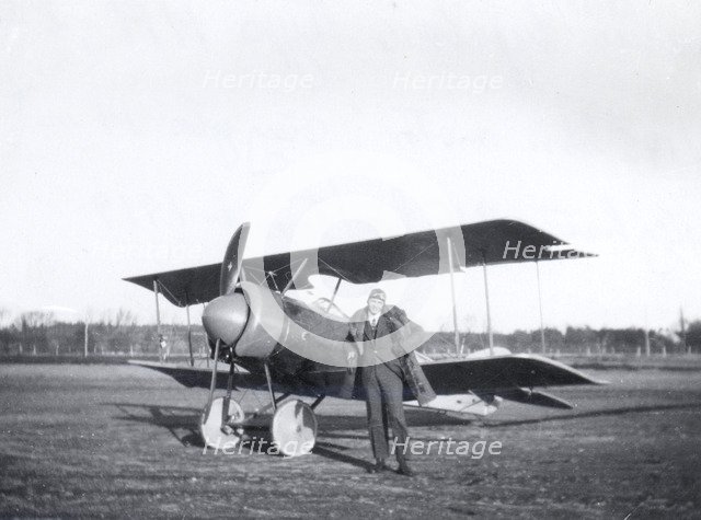 Thulin NA biplane, Landskrona, Sweden, 1919. Artist: Unknown