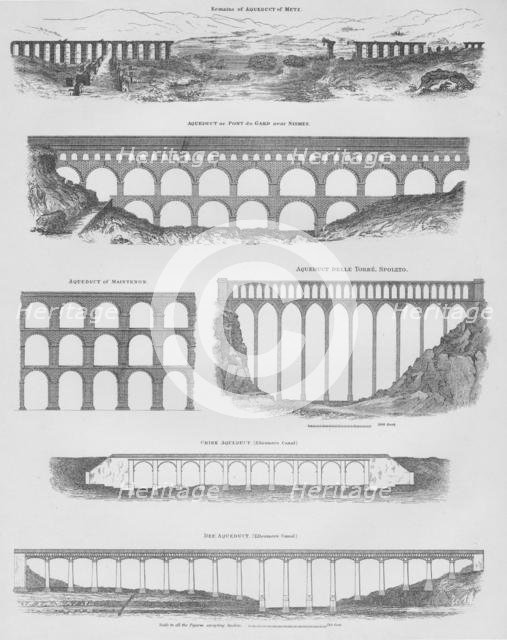Aqueducts, 1889.  Creator: W & AK Johnston.