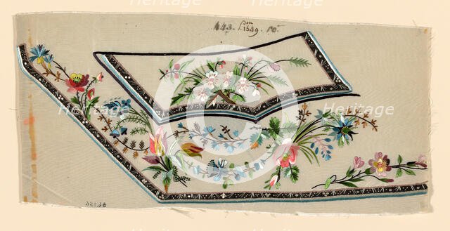 Salesman's Sample (Waistcoat Pocket), France, 1780/90. Creator: Unknown.