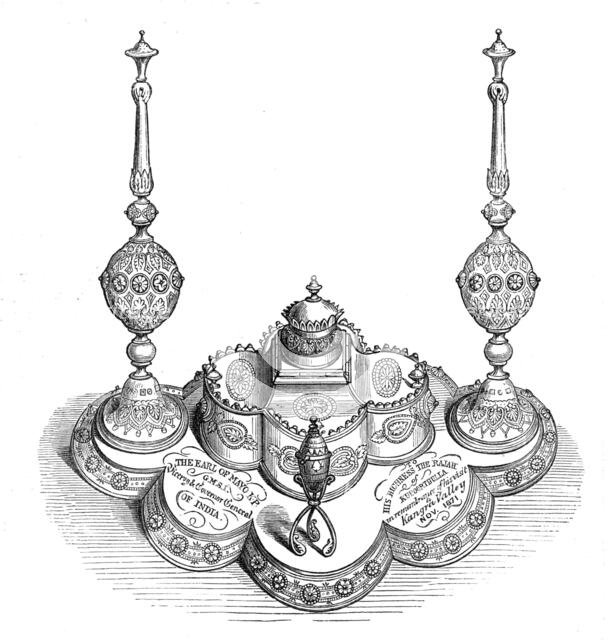 Gift of the late Earl of Mayo to the Rajah of Kuppoorthulla, 1872. Creator: Unknown.