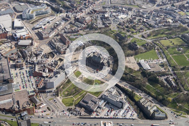 Rochdale Town Hall and environs, Rochdale, 2019. Creator: Historic England.