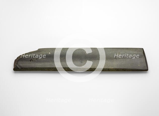 Harvesting knife (hu ?), fragment, Late Neolithic period, ca. 2000-1700 BCE. Creator: Unknown.