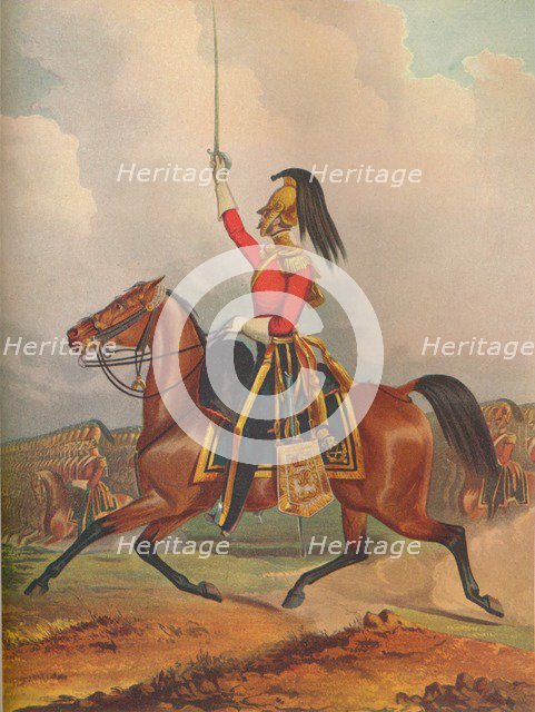 6th Dragoon Guards. Officer (Carabiniers), 1844. (1914).