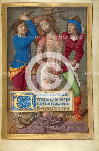 Flagellation; Poncher Hours, about 1500. Creator: Jean Pichore.