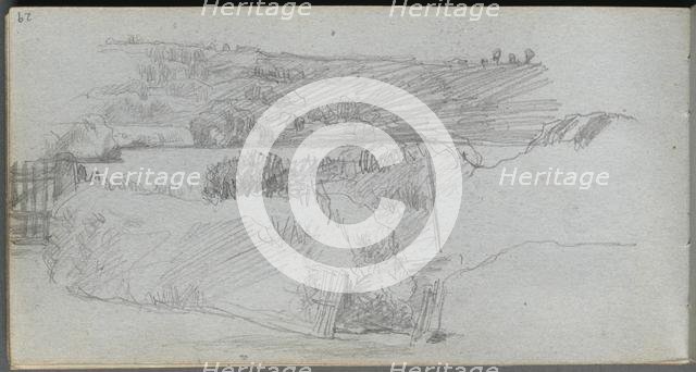 Sketchbook, page 29: Landscape Study. Creator: Ernest Meissonier (French, 1815-1891).