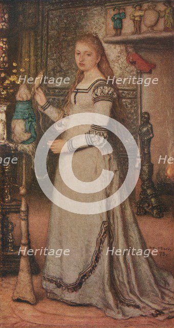 'Girl with a Distaff', c1873. Artist: Matthijs Maris.