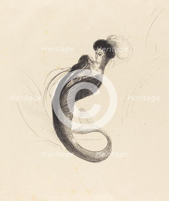 Femme a la torque ornee (Woman with a plumed hat), c. 1900. Creator: Odilon Redon.