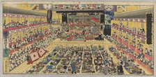 Flourishing of Edo Pictures Depicting Dances (Odori keiyo Edo-e no sakae), 1858. Creator: Utagawa Kunisada.