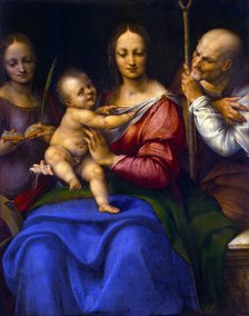 Holy Family with Saint Catherine', 1515-1520. Creator: Cesare da Sesto (1477-1523).