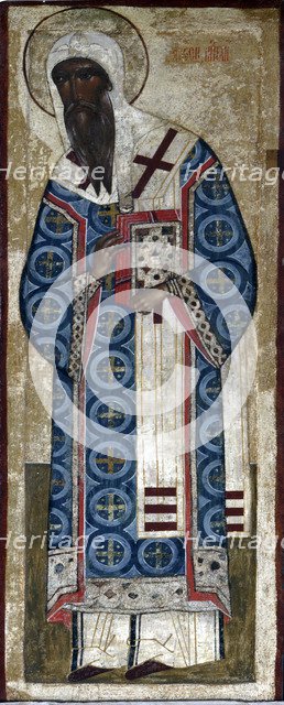 Saint Metropolit Alexius, 16th century.  Creator: Russian icon.