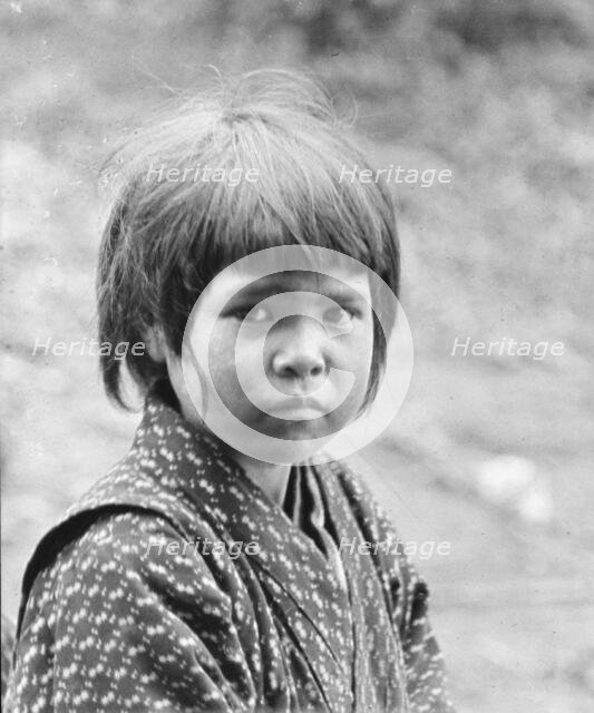Ainu child, 1908. Creator: Arnold Genthe.