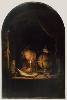 Astronomer by Candlelight, late 1650s. Creator: Gerrit Dou.