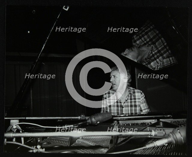 Brian Dee on the piano, Lansdowne Studios, Holland Park, London, 1989. Artist: Denis Williams