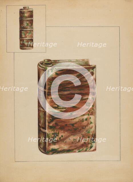 Book Bottle, c. 1936. Creator: Anna Aloisi.