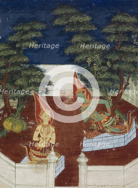Vessantara Jataka, Chapter 1 (Ten Boons), c1850-1870. Creator: Unknown.