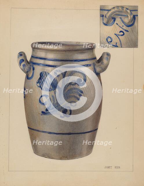 Jar, c. 1937. Creator: Janet Riza.
