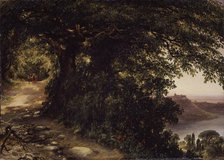 View of Castel Gandolfo near Rome, 1836. Artist: Lebedev, Mikhail Ivanovich (1811-1837)