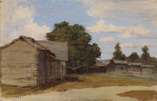 Farmyard, 1882. Creator: Kasper Jarnefelt.