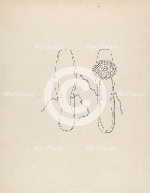 Slipper, 1935/1942. Creator: Irene Lawson.