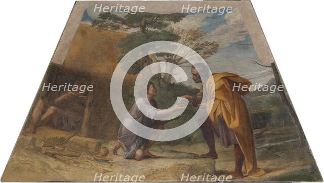 San Diego de Alcalá Receives Alms, 1604-1605 . Creator: Albani; Francesco (1578-1660).