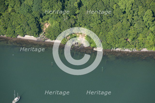D-Day landing craft maintenance site on the River Dart, Devon, 2014. Creator: Historic England Staff Photographer.