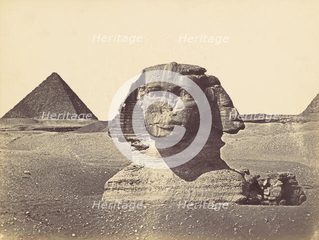 Tête du Sphynx, ca. 1860. Creator: Wilhelm Hammerschmidt.